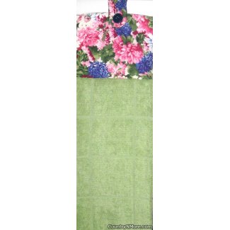 spring floral oven door towel