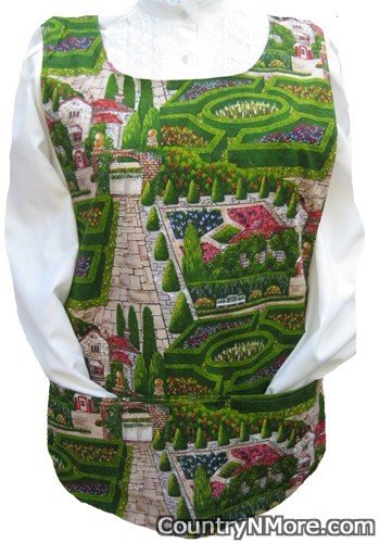 english garden colorful rose cobbler apron