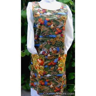 vintage life farm long country apron large
