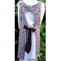 vintage plaid cherry home canning apron
