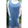 vintage rose amish canning apron large