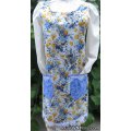 garden floral vintage canning apron large