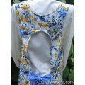 garden floral vintage canning apron large
