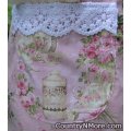 garden rose tea party canning apron large