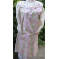 pink floral vintage canning apron