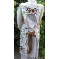 vintage retro flower canning apron