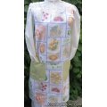 vintage fruit floral canning apron