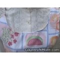 vintage fruit floral canning apron