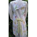 vintage fruit floral canning apron