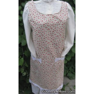 vintage rose 2 canning apron large
