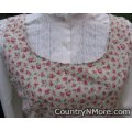 vintage rose canning apron large