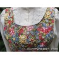 wild flower vintage canning apron medium