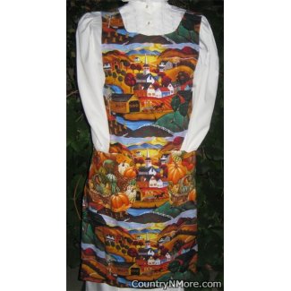 country fall vintage canning apron medium