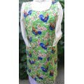 gorgeous rooster vintage canning apron large
