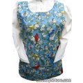 country garden bird cobbler apron