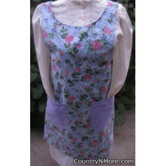 garden floral dragonfly vintage canning apron