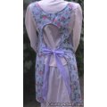garden floral dragonfly vintage canning apron