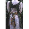 green leaves sunflower canning apron