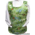 birds field sunflower cobbler apron