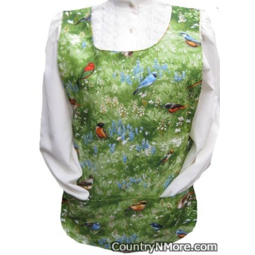 birds field sunflower cobbler apron