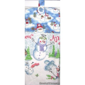 snow angels oven door towel