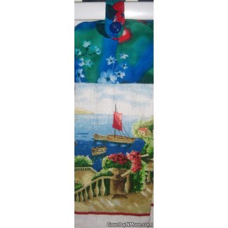 terrace view oven door towel