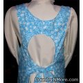 blue floral canning apron medium