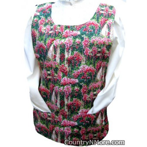 floral garden wildflower cobbler apron