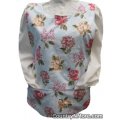 pretty flower reversible cobbler apron