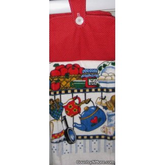 country kitchen oven door towel