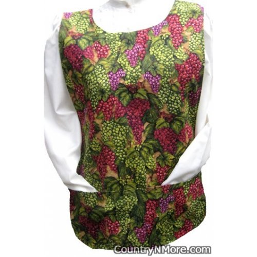 delicious grapes vine reversible cobbler apron lg xl