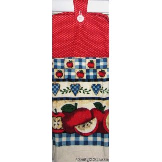 country apple oven door towel