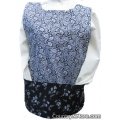 black white flower cobbler apron