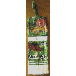 farm life hanging kitchen towel 1