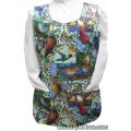 colorful bird garden floral cobbler apron