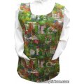 colorful bird garden floral cobbler apron