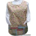 vintage look flowers yellow cobbler apron