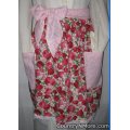 pretty rose floral vintage waist apron