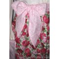 pretty rose floral vintage waist apron