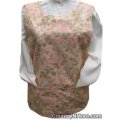 roses mauve cobbler apron lg xl