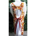 fall leaves flowers canning apron large