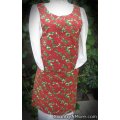 vintage poinsettia canning apron