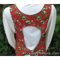 vintage poinsettia canning apron