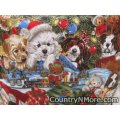 everyday holiday dogs reversible cobbler apron