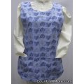 yellow blue quilt cobbler apron lg xl