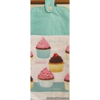 yummy cupcake oven door towel