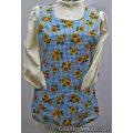 garden rose sunflower reversible cobbler apron medium