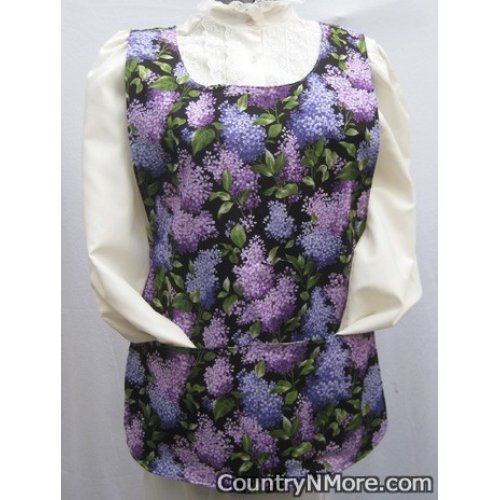 gorgeous lilac purple flower reversible cobbler apron