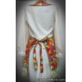gorgeous vintage fruit plus size apron