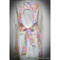 pink paisley flower daisy vintage handmade apron